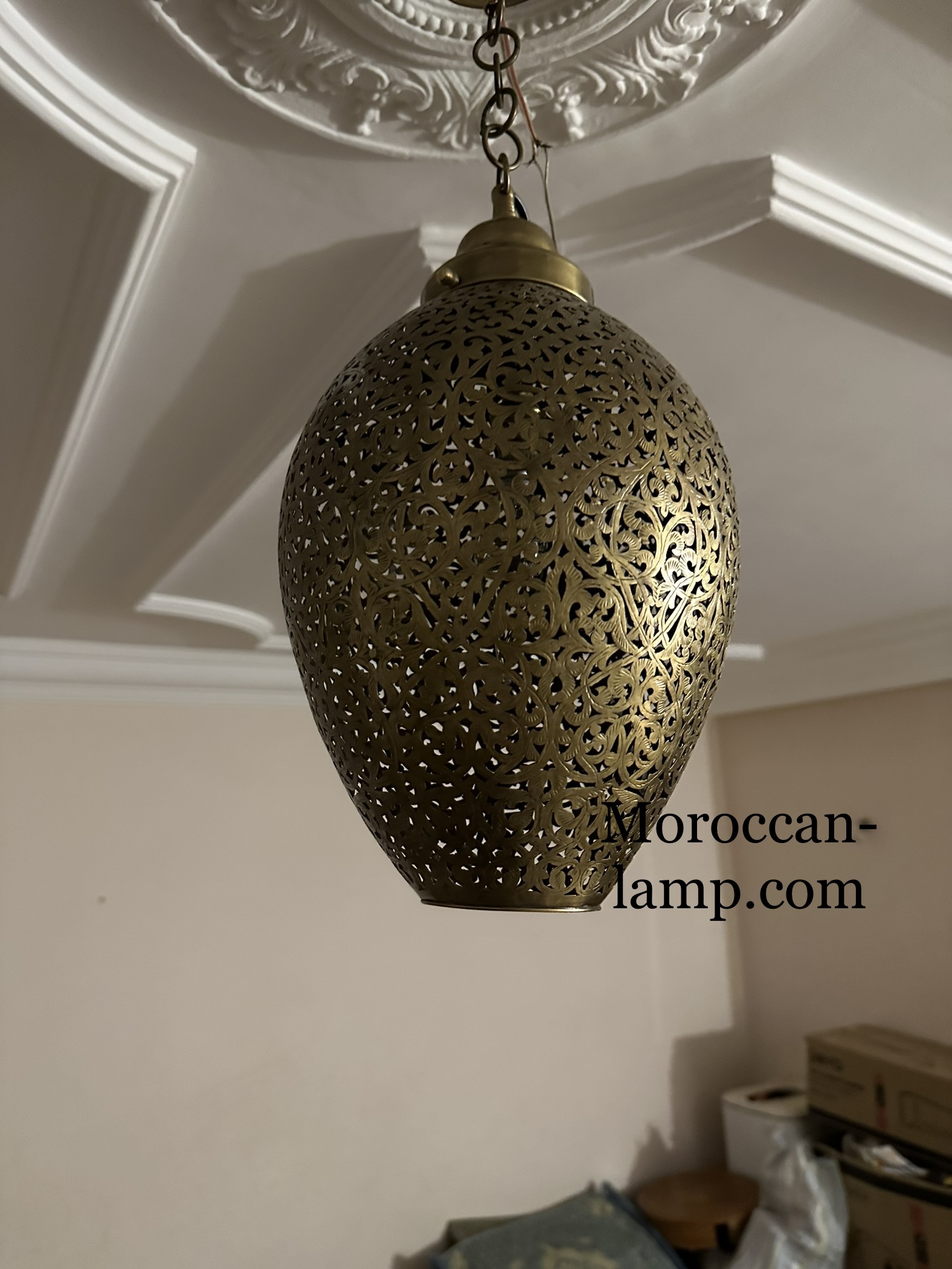Suspension marocaine, plafond de lampe